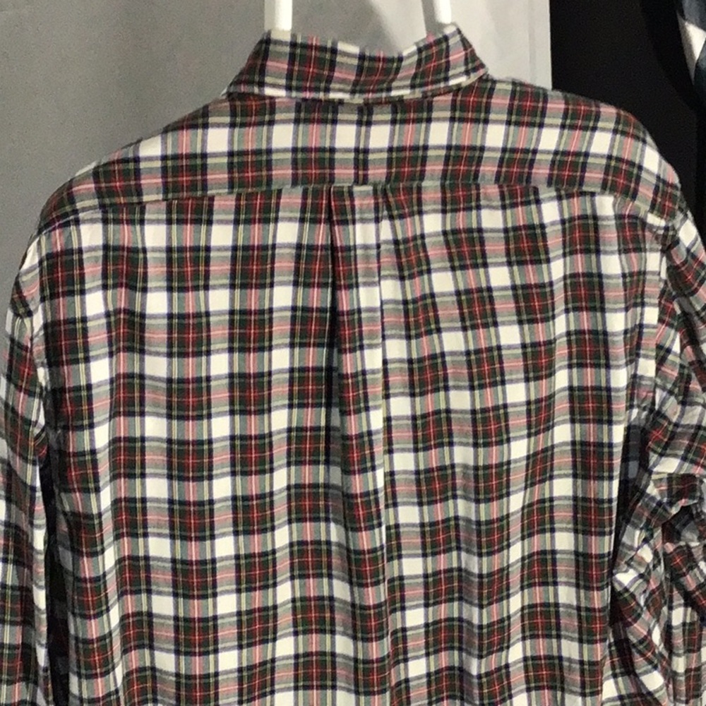 Ralph Lauren purple label men's L tartan plaid button down shirt - Picture 8 of 9